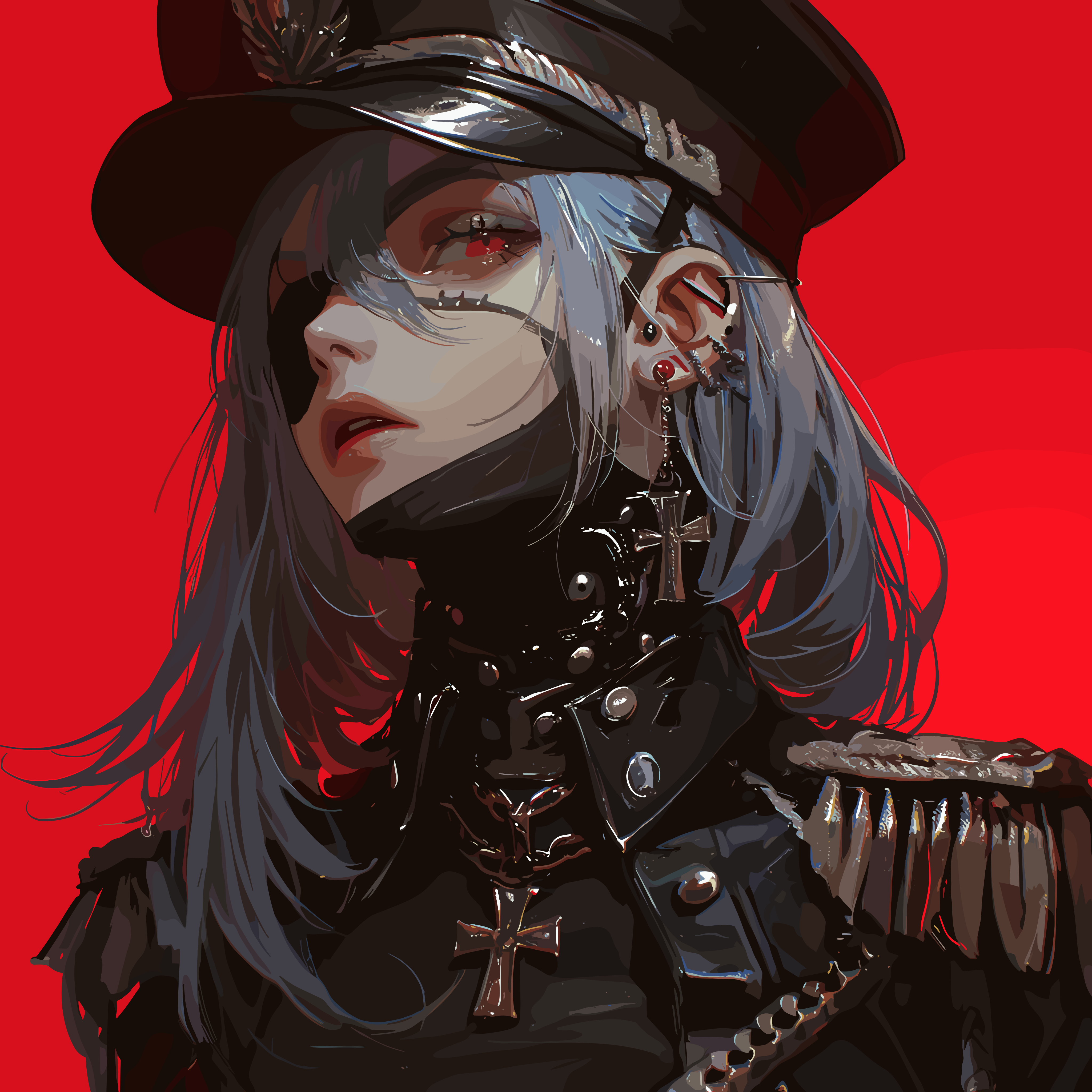 軍服風のGothic Ninjaキャラクターをデザインする - Gothic Ninja